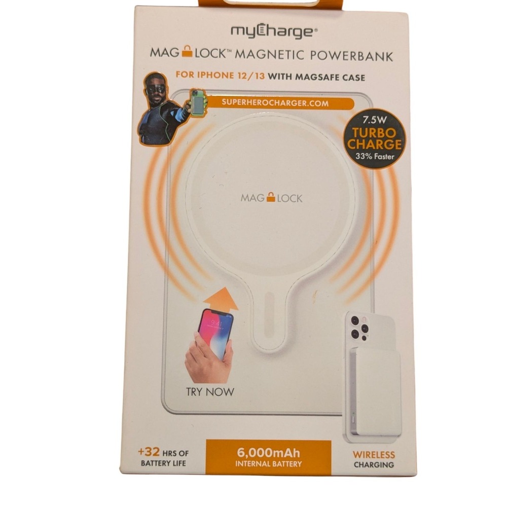N6.N MyCharge Maglock‎ Magnetic Powerbank 6KmAh W/Magsafe For iPhones